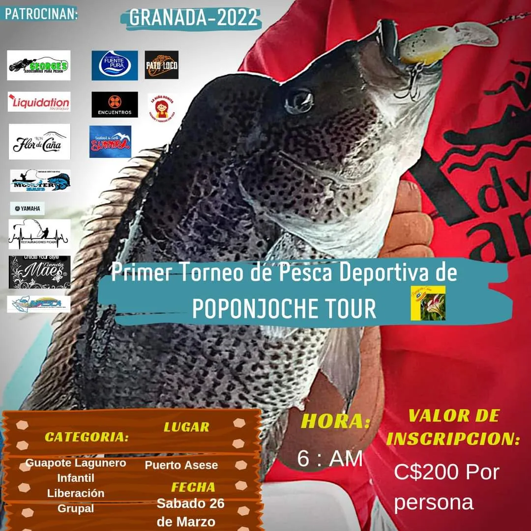 Afiche de torneo de pesca 2