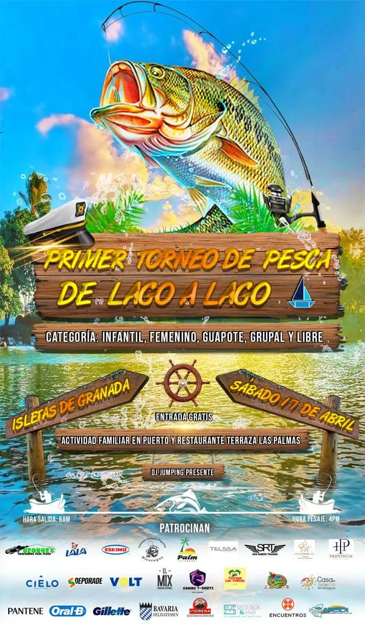 Afiche de torneo de pesca 6